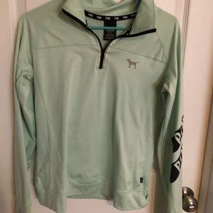 mint green quarter zip